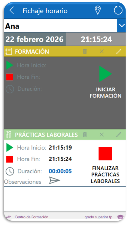 <b>Licencia de Fichaje</b> para el registro de asistencia del Alumnado - Imagen 2