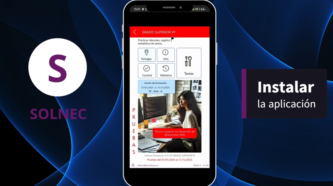 1.- INSTALACIÓN SOLNEC-APP REGISTRO DE TAREAS EN MÓVIL